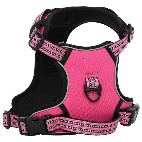 VidaXL Hundegeschirr mit Leine und Halsband verstellbar XL Pink