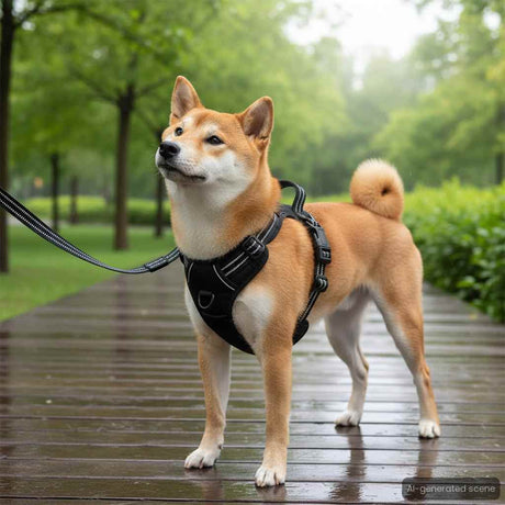 VidaXL Hundegeschirr mit Leine und Halsband verstellbar XL Pink
