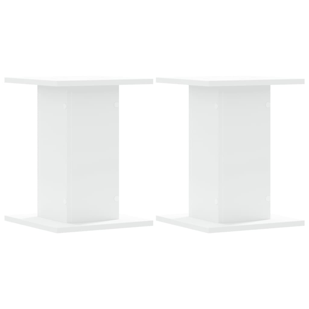 VidaXL speaker stands 2 pcs 30x30x40 cm Processed wood white