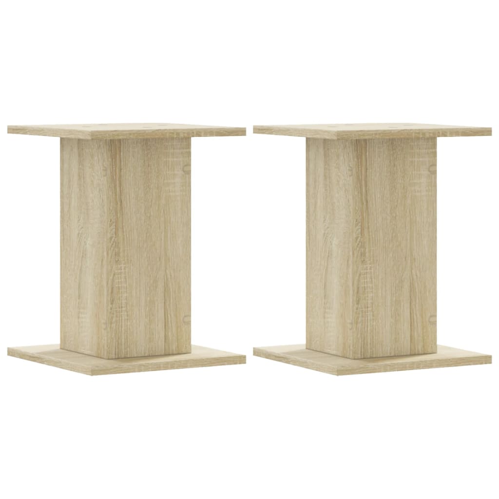 Vidaxl Speaker stands 2 pcs 30x30x40 cm Processed Wood Sonoma Oak