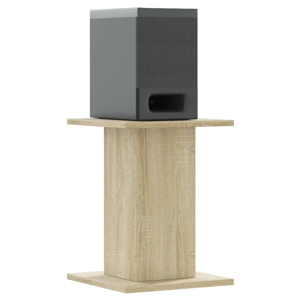 VidaXL Lautsprecherständer 2 Stück 30x30x40 cm Holzwerkstoff Sonoma-Eiche