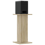 VidaXL Lautsprecherständer 2 Stück 30x30x60 cm verarbeitetes Holz Sonoma-Eiche