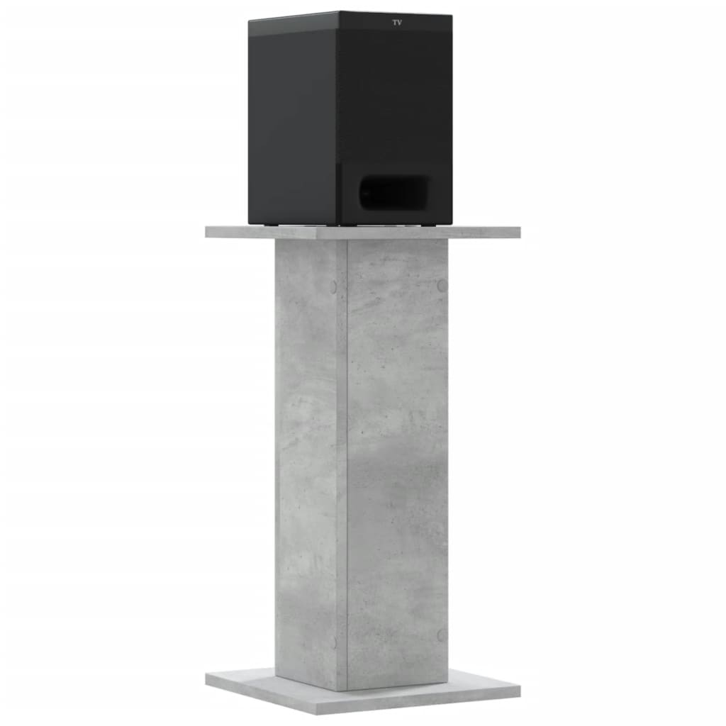 Vidaxl Speaker Stands 2 PC 30x30x60 cm Betongrijs elaborato