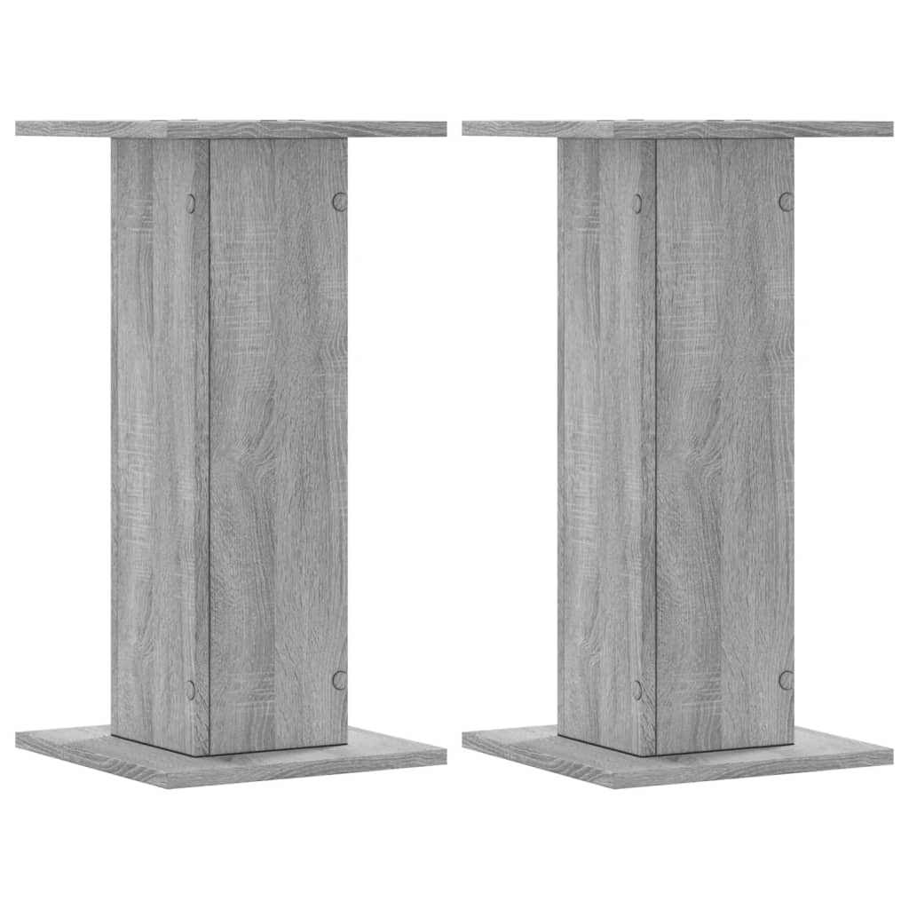 Vidaxl Speaker Stands 2 PCS 30x30x60 cm de madera procesada Sonoma gris