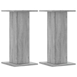 VidaXL speaker stands 2 pcs 30x30x60 cm Processed Wood Gray Sonoma