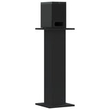 VidaXL Speakerstandaards 2 st 30x30x80 cm bewerkt hout zwart