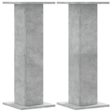 Vidaxx Lautsprecherständer 2 Stück 30x30x80 cm Holzwerkstoff Betongrau