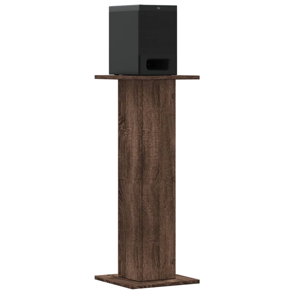 Altavoz Vidaxl se encuentra 2 pcs 30x30x80 cm de roble marrón de madera procesado