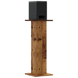 VidaXL Lautsprecherständer 2 Stück 30x30x80 cm behandeltes Holz, altholzfarben