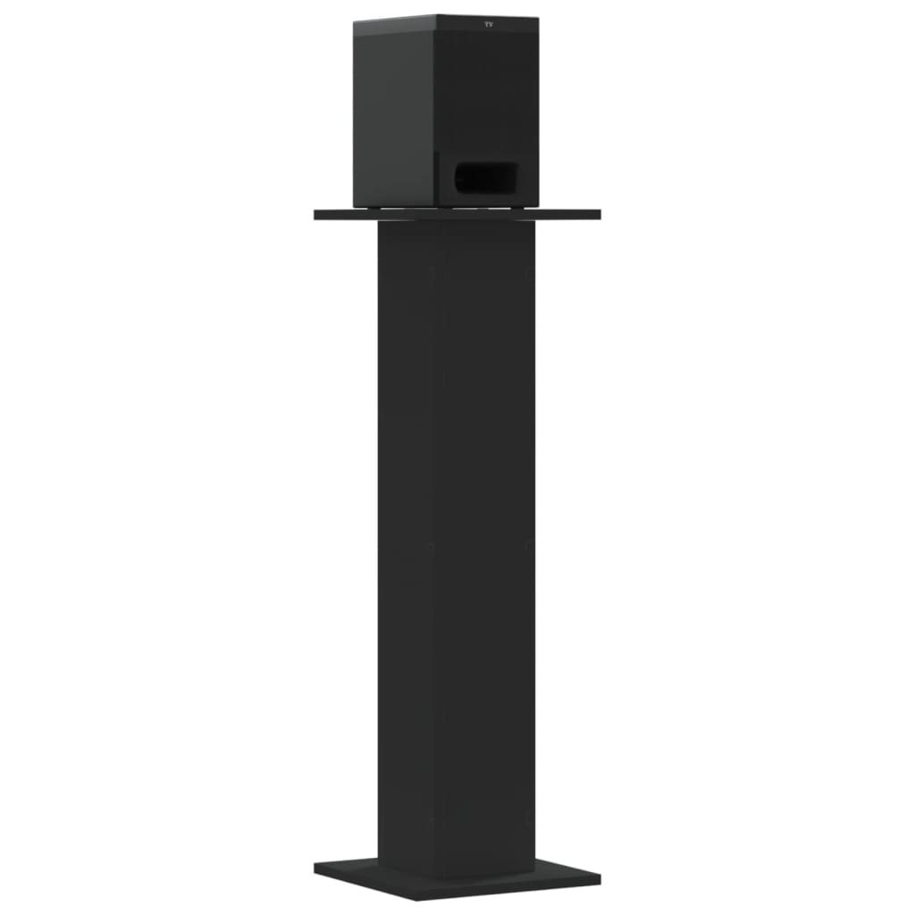 Vidaxl Speaker Stands 2 PCS 30x30x95 cm de madera procesada Negro