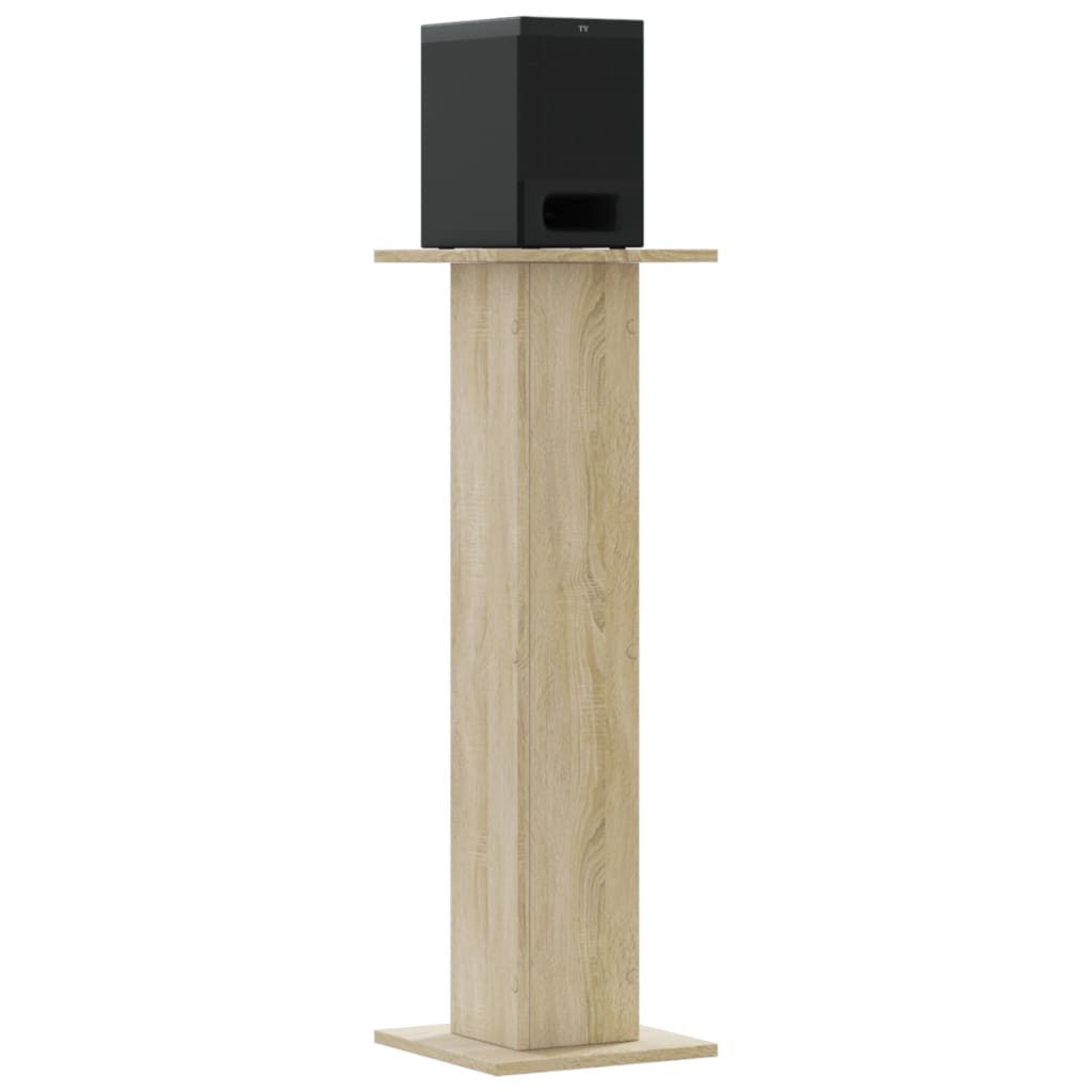 Vidaxx Lautsprecherständer 2 Stück 30x30x95 cm Holzwerkstoff Sonoma-Eiche