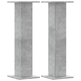 Vidaxx Lautsprecherständer 2 Stück 30x30x95 cm Holzwerkstoff Betongrau
