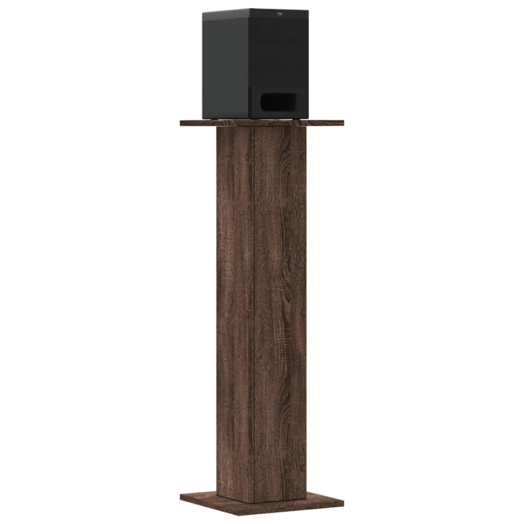 VidaXL speaker stands 2 pcs 30x30x95 cm Processed wood brown oak