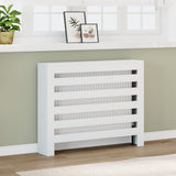 VIDAXL -Radiatorkonstruktion 104x20x82 cm verarbeitetes Holz weiß