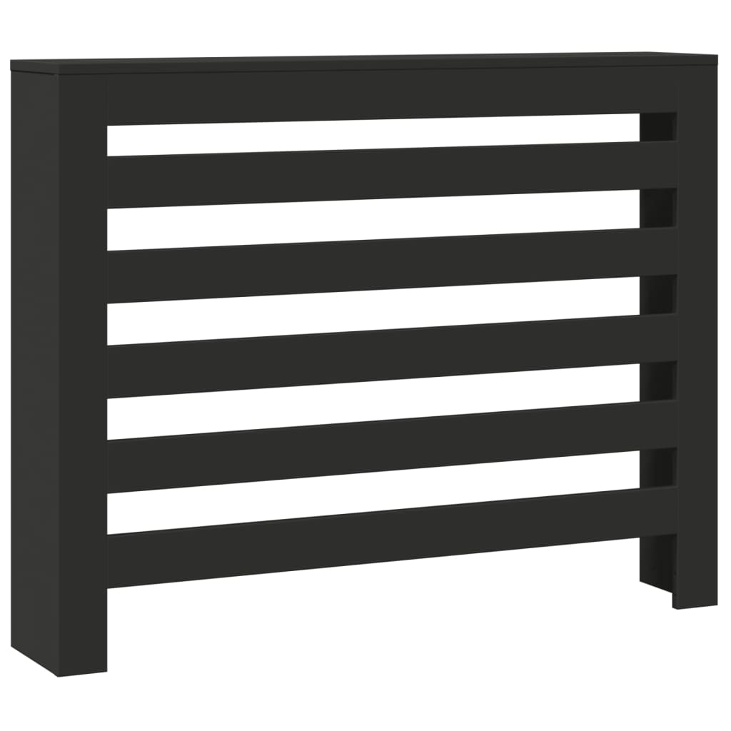 Vidaxx Heizkörpergehäuse 104x20x82 cm, lackiertes Holz schwarz