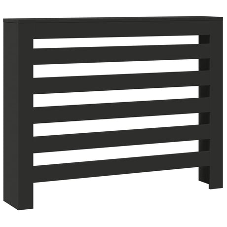 Vidaxx Heizkörpergehäuse 104x20x82 cm, lackiertes Holz schwarz