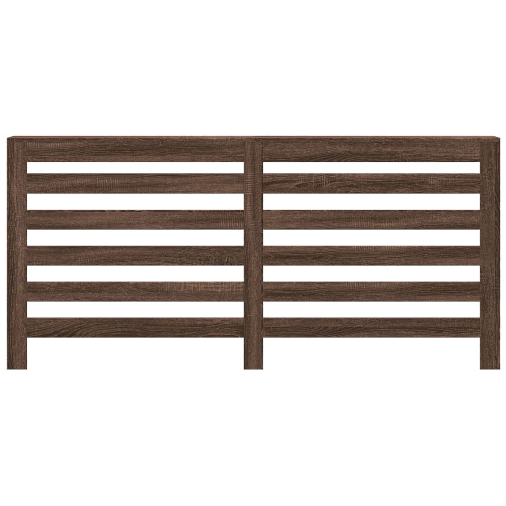 VIDAXL -Radiatorkonstruktion 175x20x82 cm verarbeiteter Holzbraune Eiche gefärbt