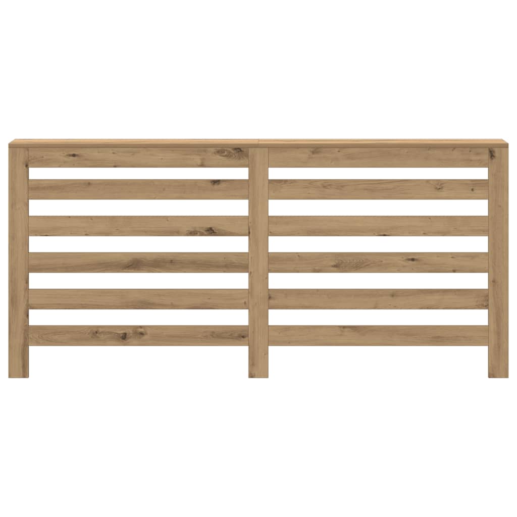 VidaXL Heizkörpergehäuse 175 x 20 x 82 cm, handgefertigtes Holz, handwerkliche Eichenfarbe