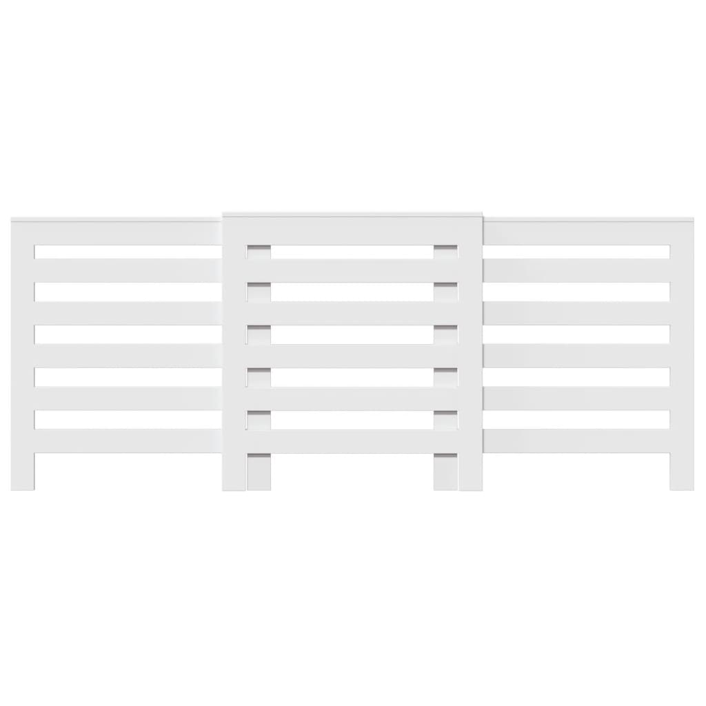 VIDAXL -Radiatorkonstruktion 205x21.5x83.5 cm verarbeitetes Holz weiß