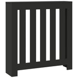 Vidaxx-Heizkörpergehäuse 78x20x82 cm, lackiertes Holz schwarz