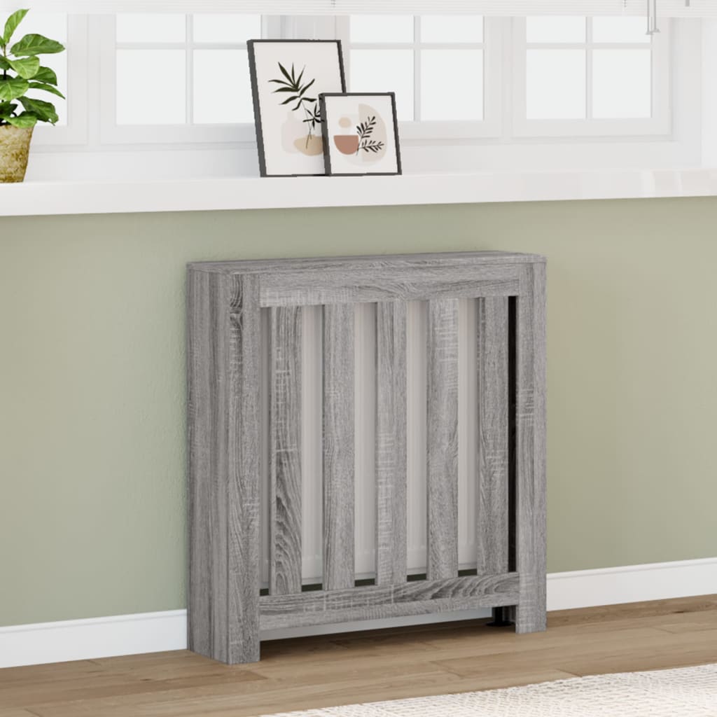 Vidaxx-Heizkörpergehäuse 78 x 20 x 82 cm, Holzwerkstoff, Farbe Sonoma-Eiche, grau