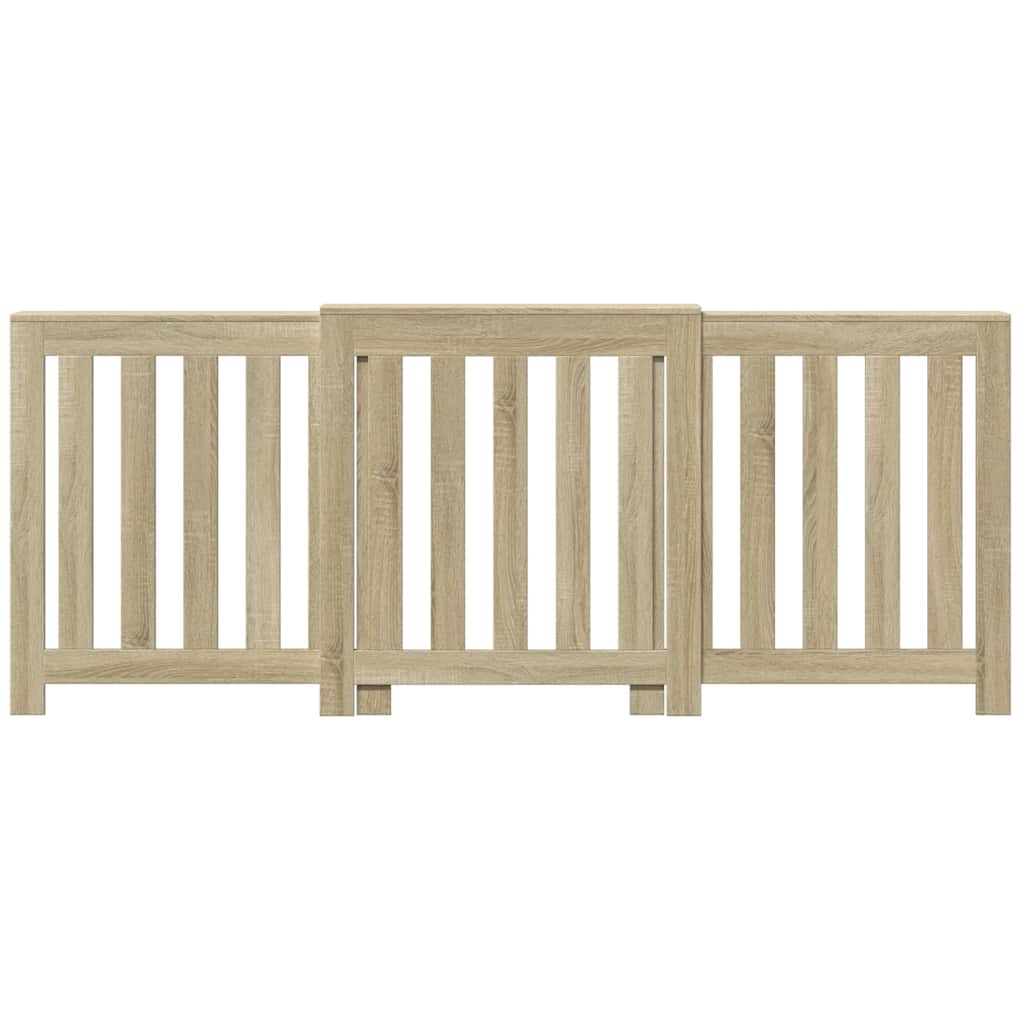 Vidaxx-Heizkörperverkleidung 205 x 21,5 x 83,5 cm, Holzwerkstoff, Farbe Sonoma-Eiche