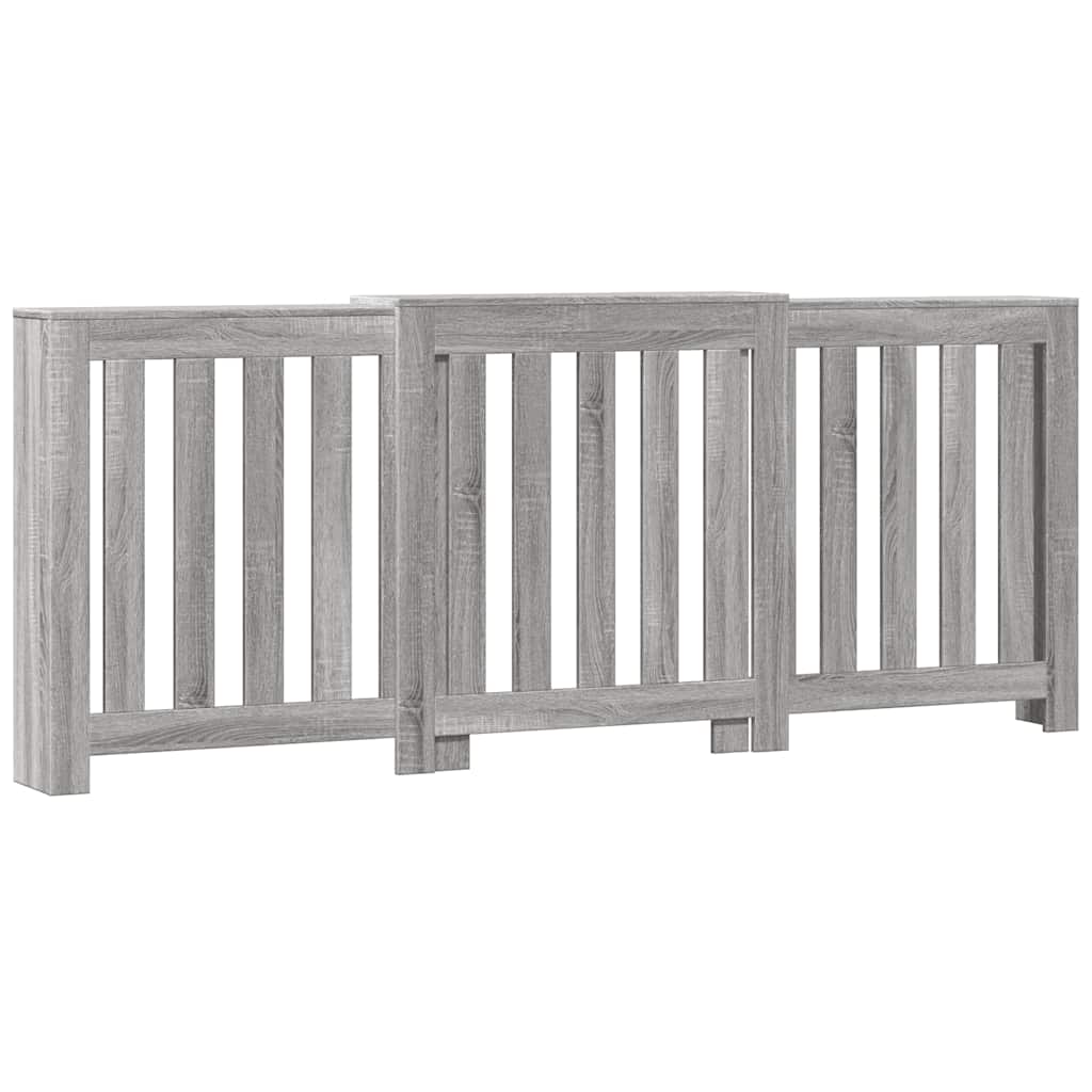 Vidaxx-Heizkörperverkleidung 205 x 21,5 x 83,5 cm, Holzwerkstoff Sonoma-Eiche grau