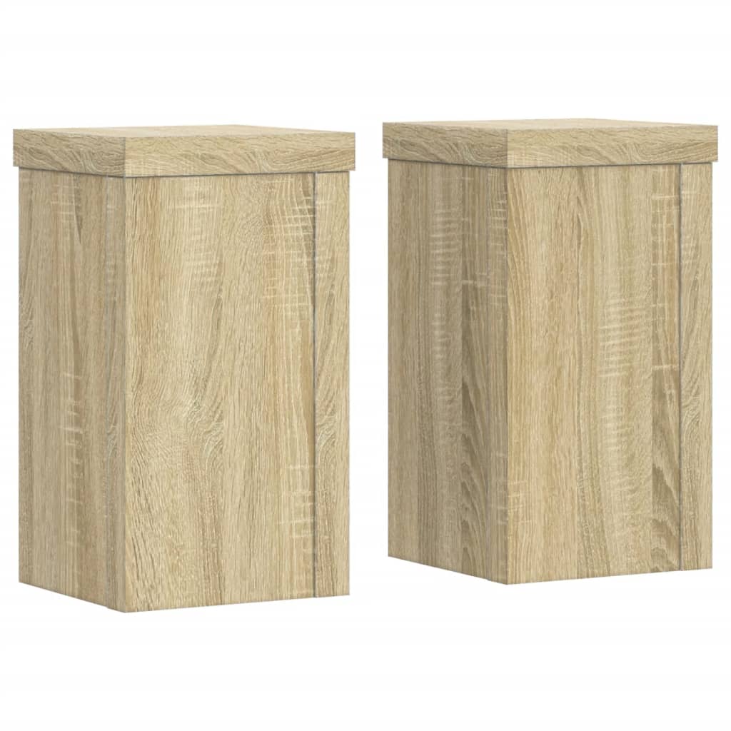 Vidaxx Pflanzenständer 2 Stück 10x10x18 cm Holzwerkstoff Sonoma-Eiche