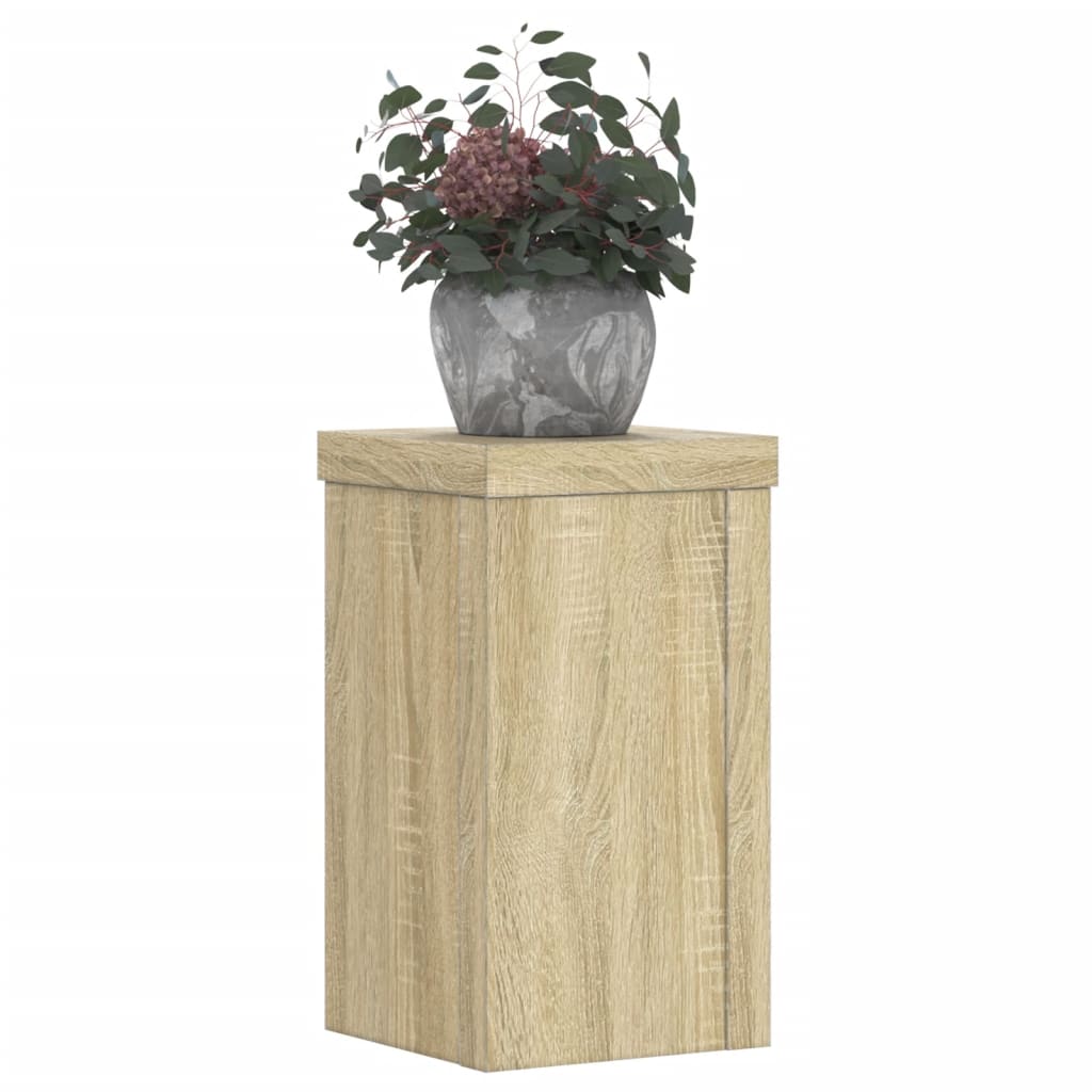 Vidaxx Pflanzenständer 2 Stück 10x10x18 cm Holzwerkstoff Sonoma-Eiche