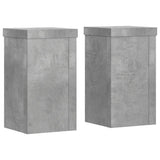 Vidaxx Pflanzenständer 2 Stück 10x10x18 cm Holzwerkstoff Betongrau