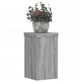 Vidaxl plantenstandaards 2 st 10x10x18 cm bewerkt hout grijs sonoma