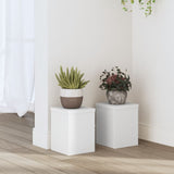 Vidaxx Pflanzenständer 2 Stück 15x15x20 cm Holzwerkstoff weiß