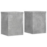 Vidaxx Pflanzenständer 2 Stück 15x15x20 cm Holzwerkstoff Betongrau