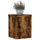 Vidaxx Pflanzenständer 2 Stück 15x15x20 cm verarbeitetes Holz geräucherte Eiche