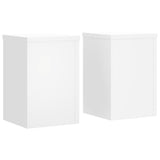 VidaXL Pflanzenständer 2 Stück 20x20x30 cm Holzwerkstoff weiß