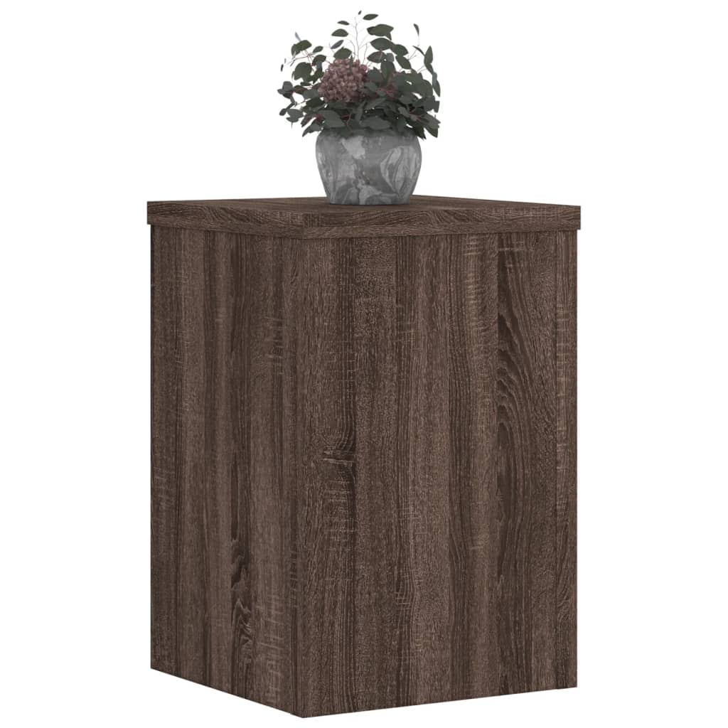 Vidaxx Pflanzenständer 2 Stück 20x20x30 cm Holzwerkstoff braune Eiche