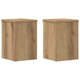 Vidaxx Pflanzenständer 2 Stück 20x20x30 cm Holz handwerkliche Eiche