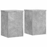 Vidaxx Pflanzenständer 2 Stück 25x25x35 cm Holzwerkstoff Betongrau