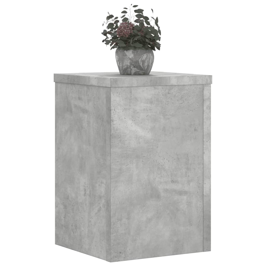 Vidaxx Pflanzenständer 2 Stück 25x25x35 cm Holzwerkstoff Betongrau