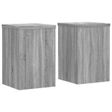Vidaxxl-Pflanzenständer, 2 Stück, 25 x 25 x 35 cm, Holzwerkstoff, graues Sonoma