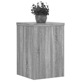 Vidaxxl-Pflanzenständer, 2 Stück, 25 x 25 x 35 cm, Holzwerkstoff, graues Sonoma