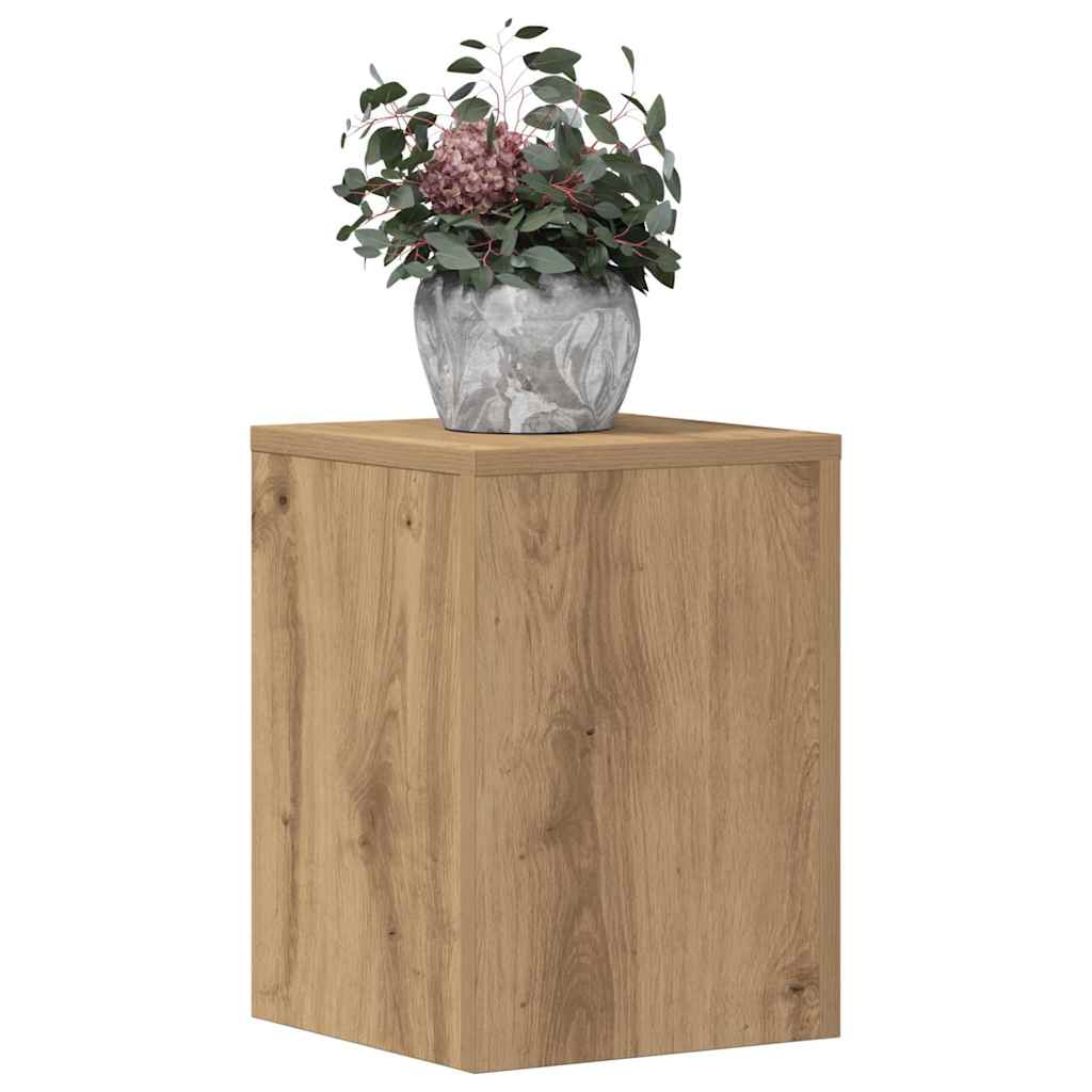 Vidaxx Pflanzenständer 2 Stück 25x25x35 cm Holz handwerkliche Eiche