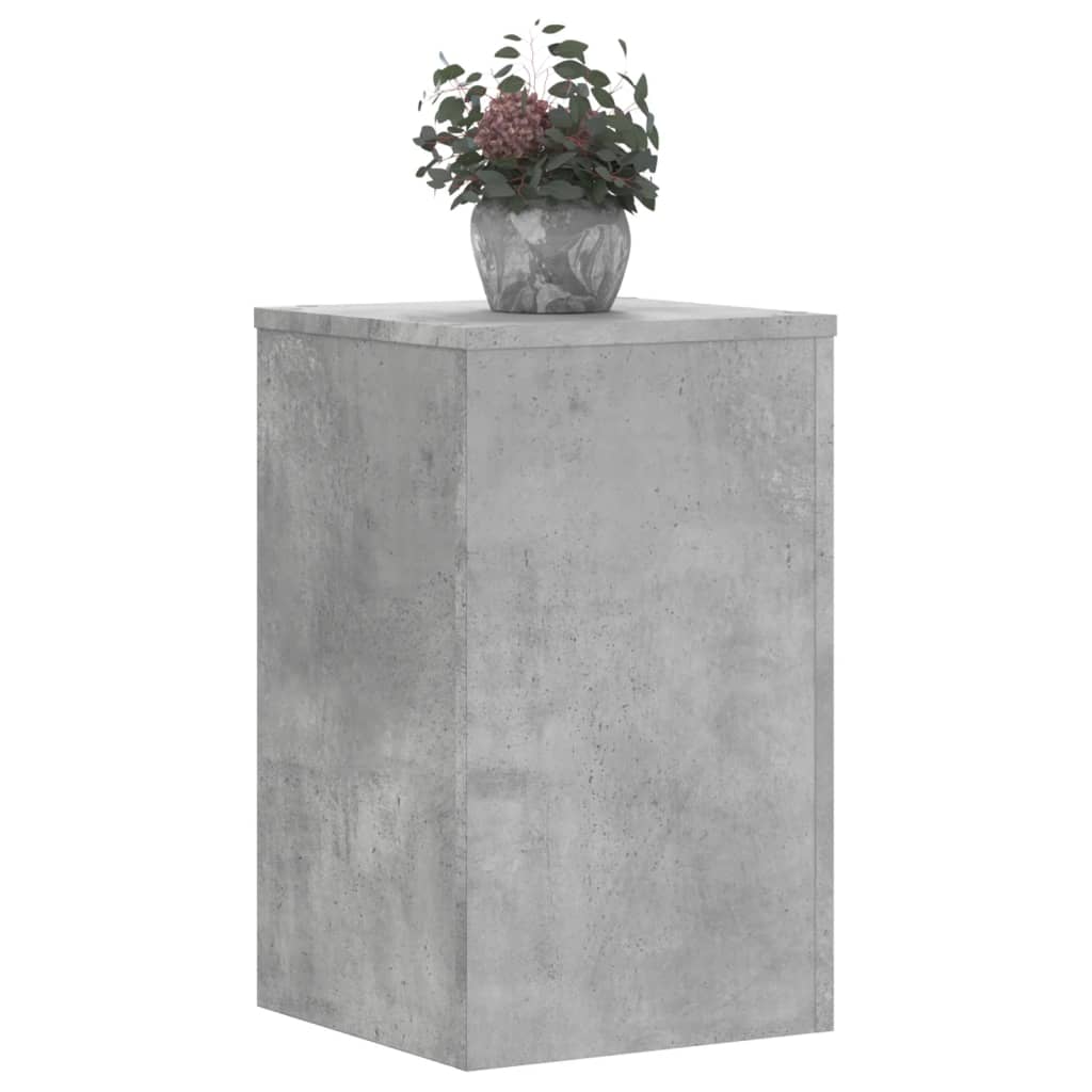Vidaxx Pflanzenständer 2 Stück 30x30x50 cm Holzwerkstoff Betongrau