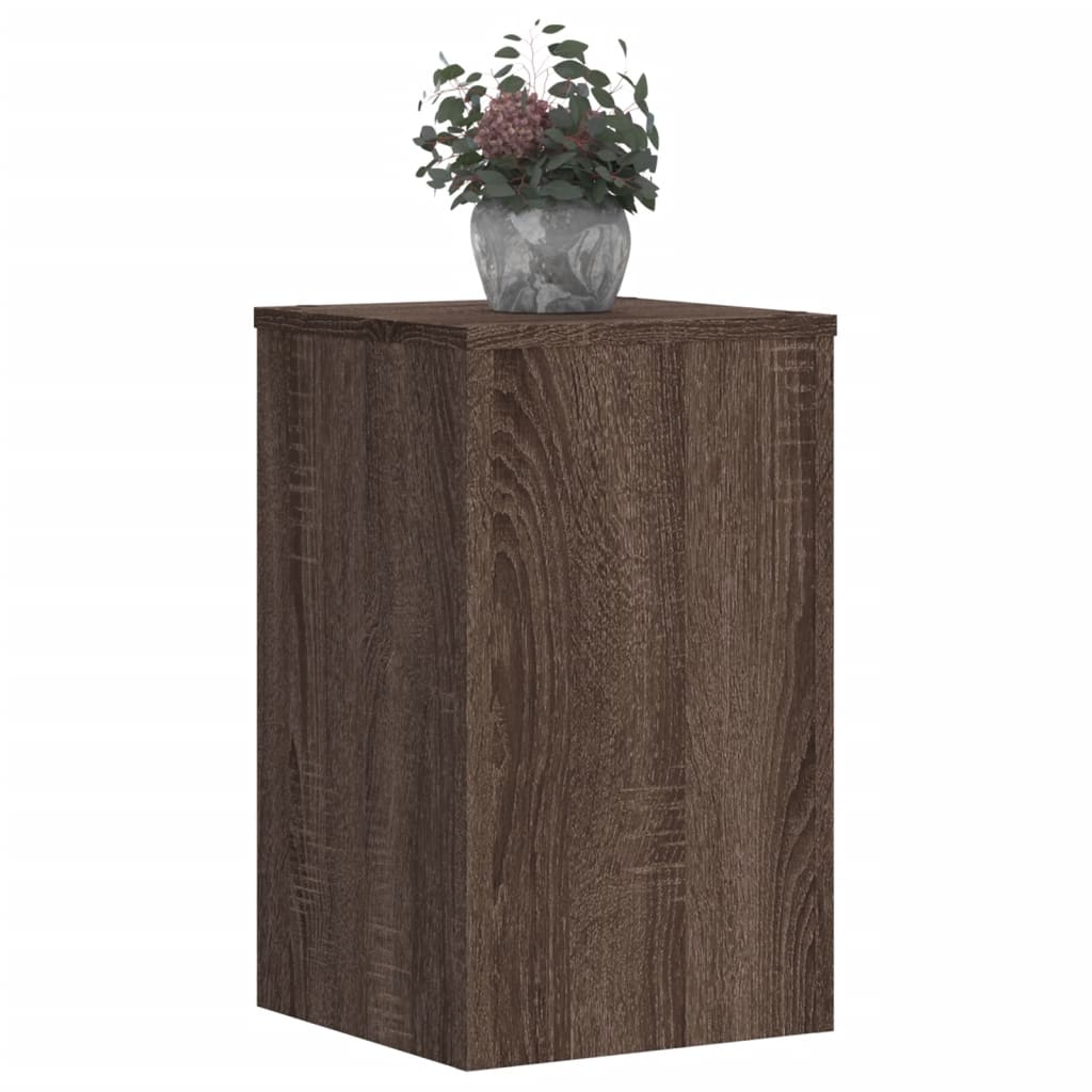 Vidaxx Pflanzenständer 2 Stück 30x30x50 cm Holzwerkstoff braune Eiche
