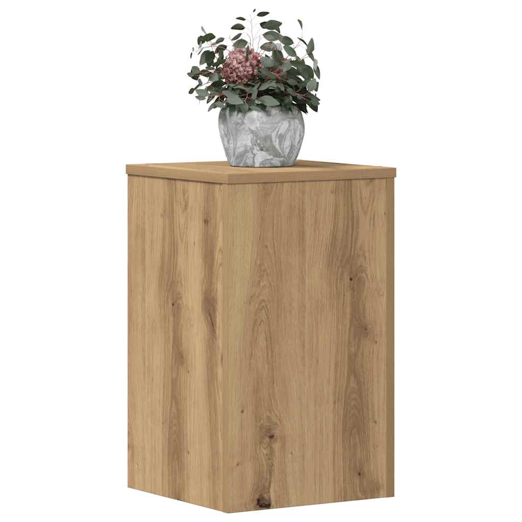 Vidaxx Pflanzenständer 2 Stück 30x30x50 cm Holz handwerkliche Eiche