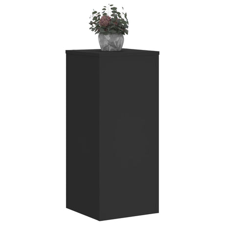 Vidaxx Pflanzenständer 2 Stück 30x30x70 cm verarbeitetes Holz schwarz