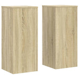 VidaXL Pflanzenständer, 2 Stück, 30 x 30 x 70 cm, Holzwerkstoff, Sonoma-Eiche