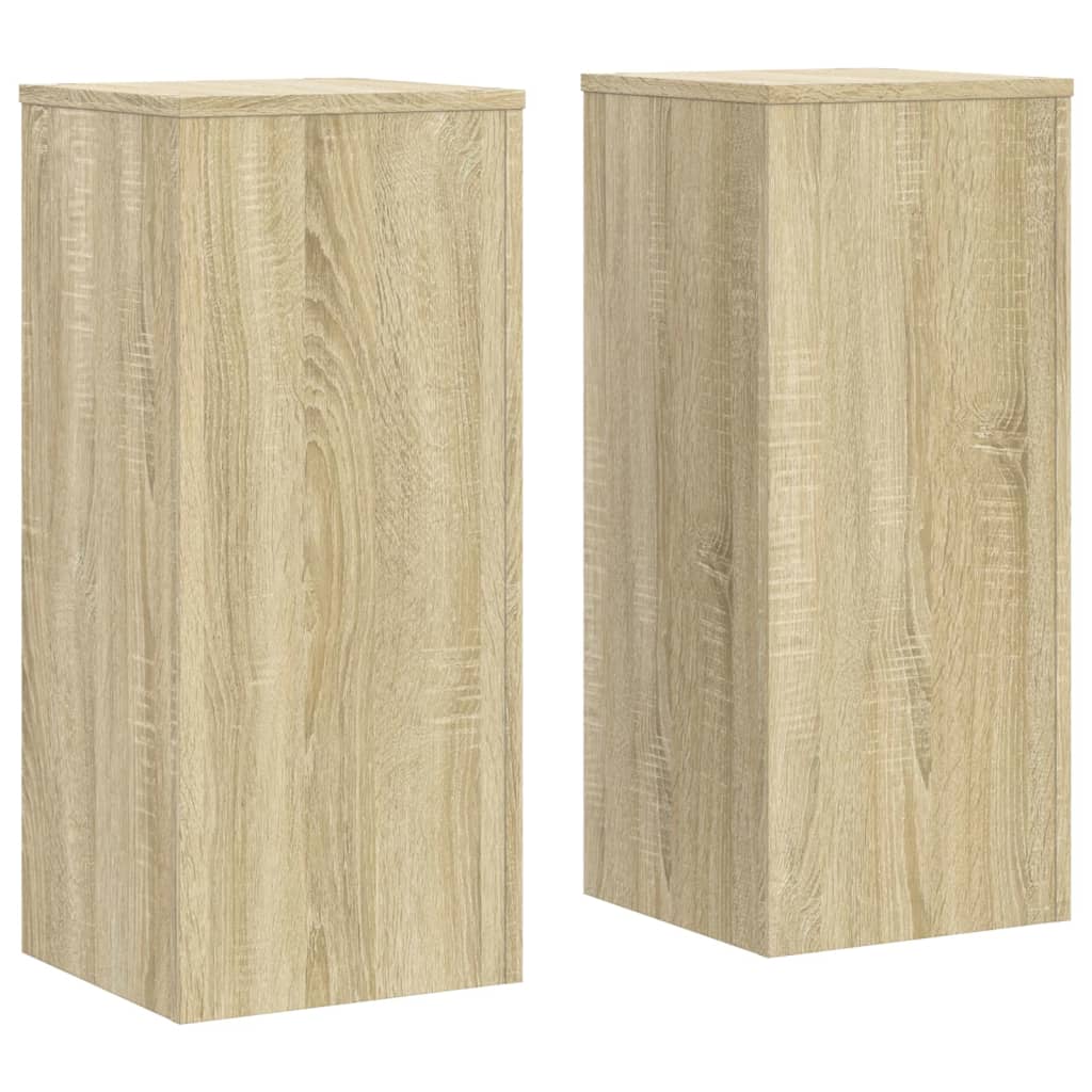 Estándares de plantas Vidaxl 2 PCS 30X30X70 CM Madera procesada Sonoma Oak