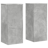 VidaXL Pflanzenständer 2 Stück 30x30x70 cm Holzwerkstoff Betongrau