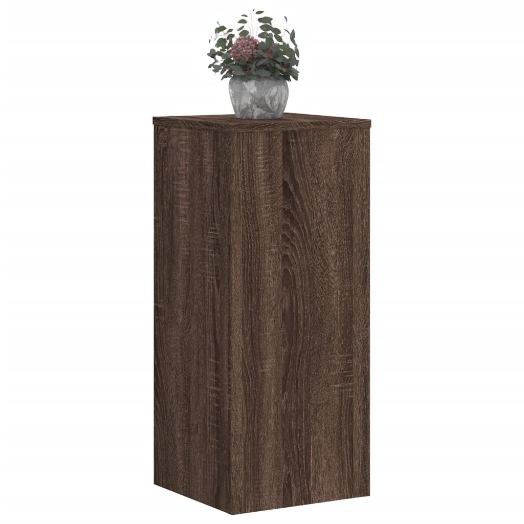 Vidaxx Pflanzenständer 2 Stück 30x30x70 cm Holzwerkstoff braune Eiche